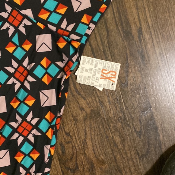 LuLaRoe Maxi Skirt XS Black Gray Patterned NEW NWT - Picture 3 of 7